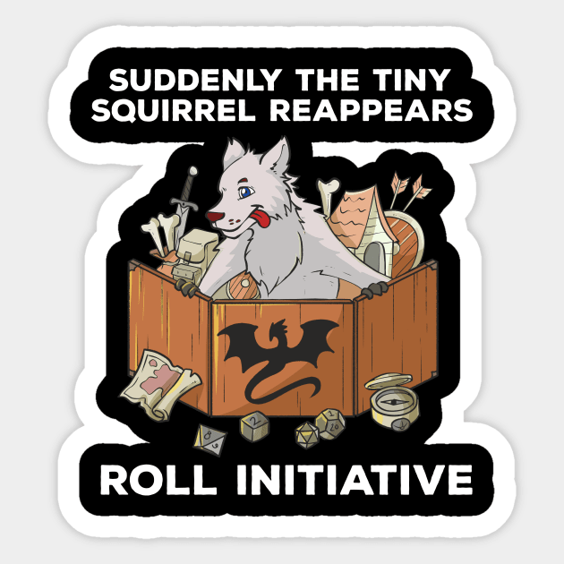 RPG Pen and Paper PnP Dog Roleplaying Dogs Meme DM Gift Idea Sticker by TellingTales